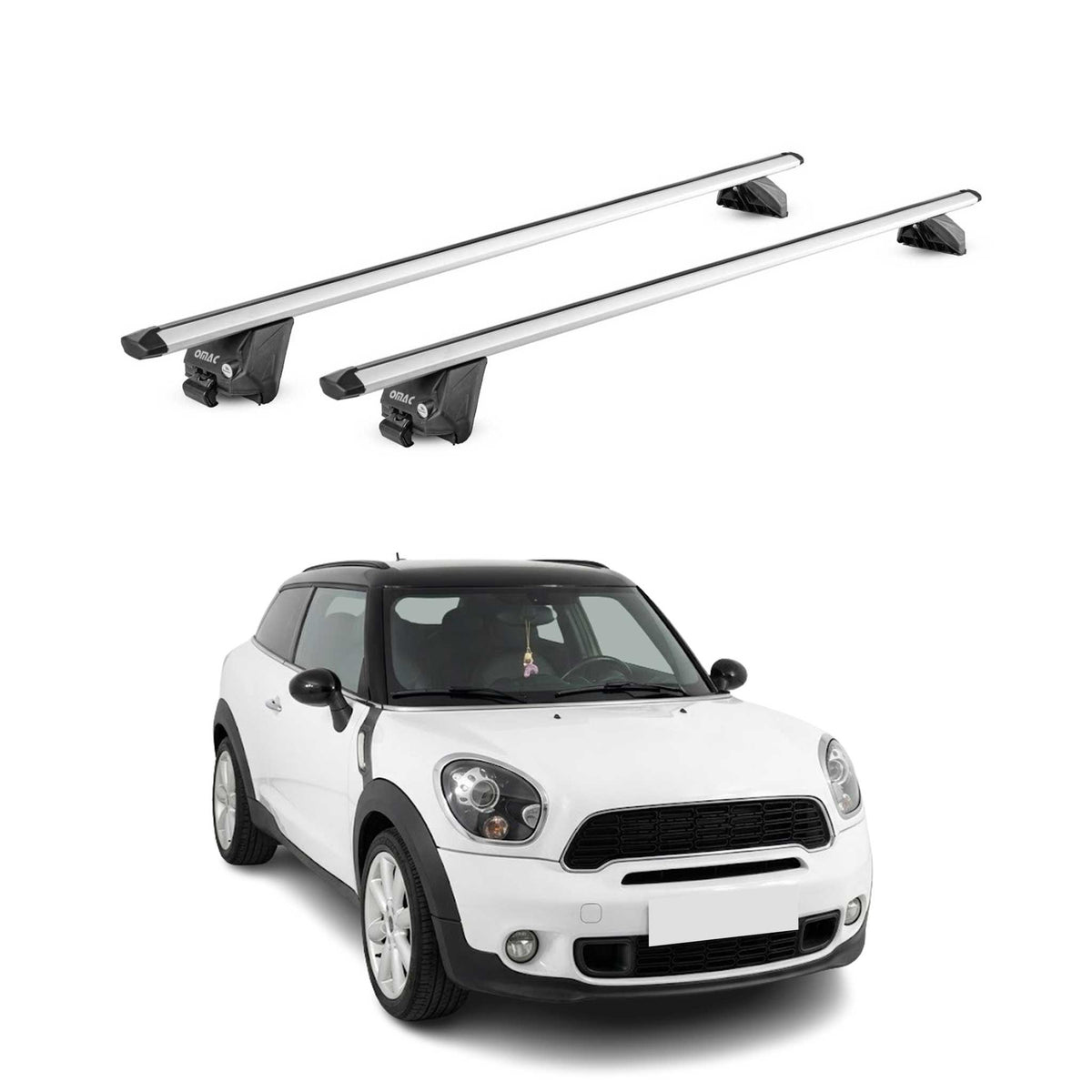 Dachträger für Mini Paceman R61 2013-2016 100kg Aluminium Silber 2x ABE