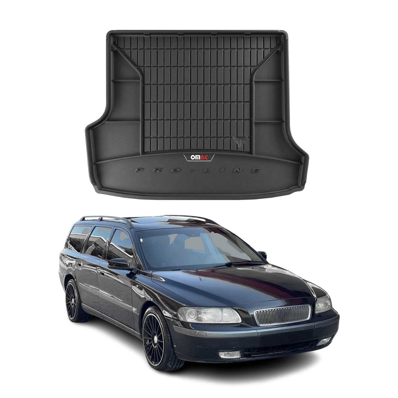 OMAC Gummi Kofferraumwanne für Volvo V70 1999-2007 TPE Laderaumwanne Schwarz