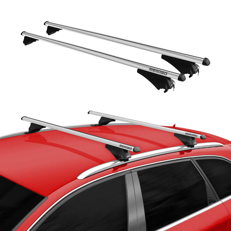Menabo Dachträger für Mitsubishi Outlander PHEV 2014-2018 Aluminium Grau