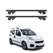 Dachträger Grundtäger für Fiat Qubo 2008-2021 Aluminium 90kg TÜV Schwarz 2tlg