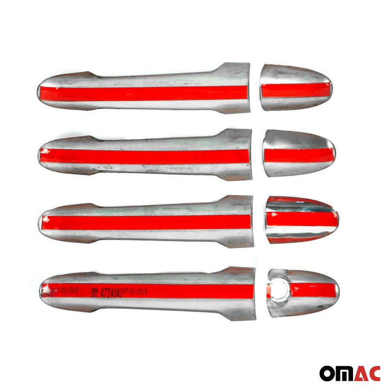 Türgriff Blende Türgriffkappen für VW Crafter 2006-2017 4-Tür H1 Edelstahl 8x