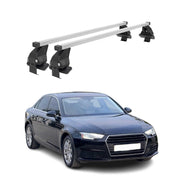 Menabo Dachträger Grundtäger für Audi A4 B9 Limo 2016-2025 50kg Stahl Silber 2x