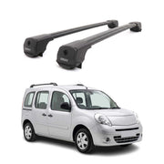 Dachträger Grundträger für Renault Kangoo II 2007-2021 Aluminium 75kg Schwarz 2x