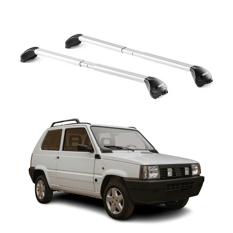 Dachträger Grundtäger für Fiat Panda I 1999-2003 3 tür 100kg Alu Silber 2x ABE
