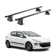 Stahl Dachträger für Peugeot 308 I Schrägheck Kombi 2007-2013 TÜV 2tlg Schwarz
