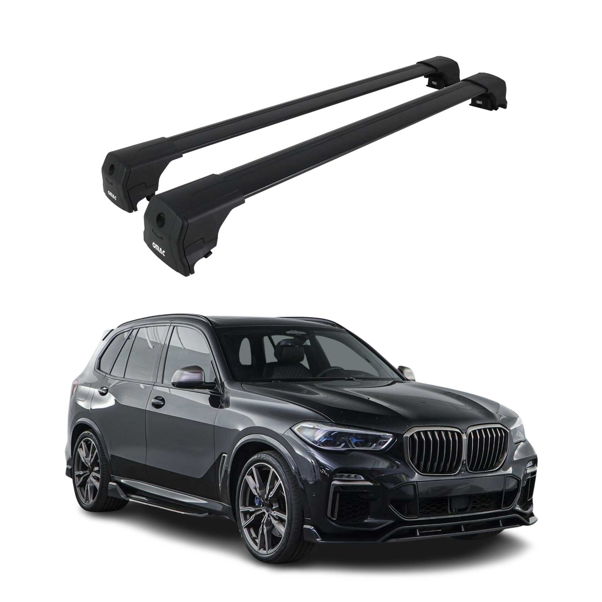 Dachträger Gepäckträger für BMW X5 G05 2019-2026 ABE Grundträger Alu Schwarz