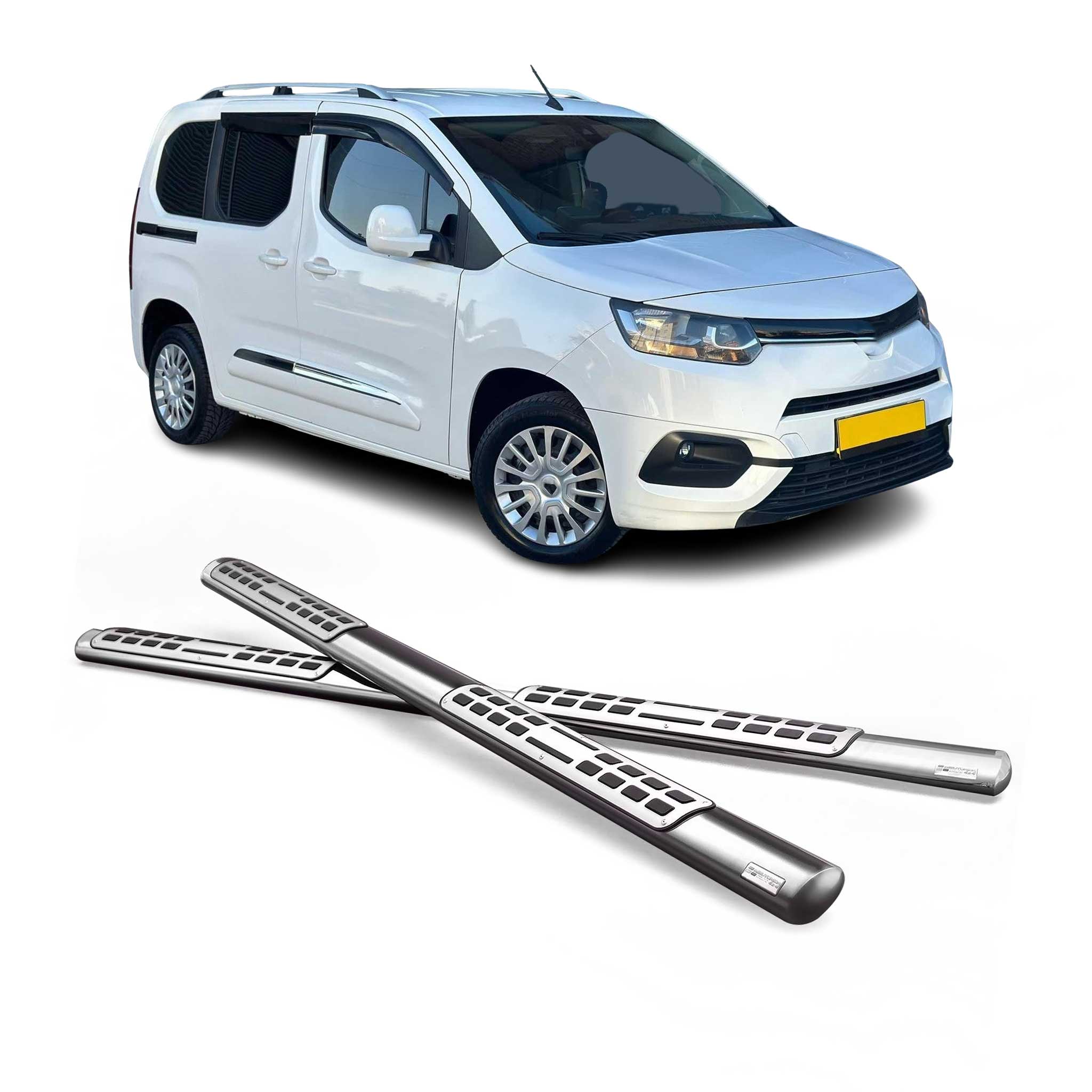 Stahl Seitenschweller Schwellerrohre für Toyota Proace 2016-2026 L3 Langer Grau