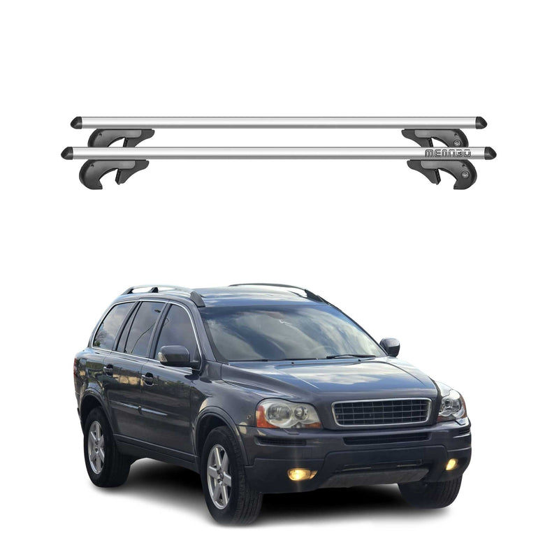 Menabo Dachträger Grundtäger für Volvo XC90 mk1 2002-2006 Pre-FL 90kg Alu Silber