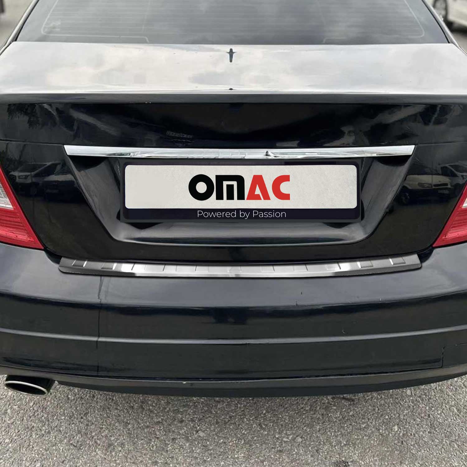 Ladekantenschutz Stoßstange für Mercedes C Klasse S204 2007-2014 Chrom gebürstet