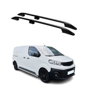 Dachreling Dachgepäckträger für Fiat Scudo / Ulysse 2022-2026 L2 Alu Schwarz 2x