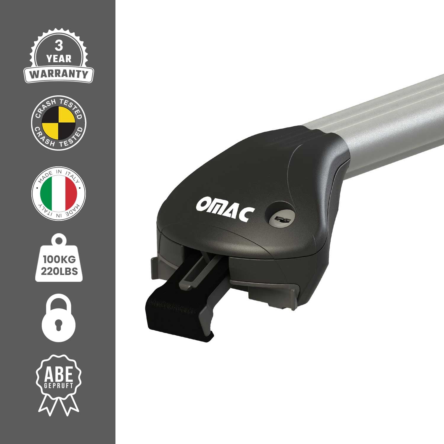 Dachträger Grundtäger für BMW X3 F25 G01 2011-2025 100kg Alu Silber 2 tlg ABE