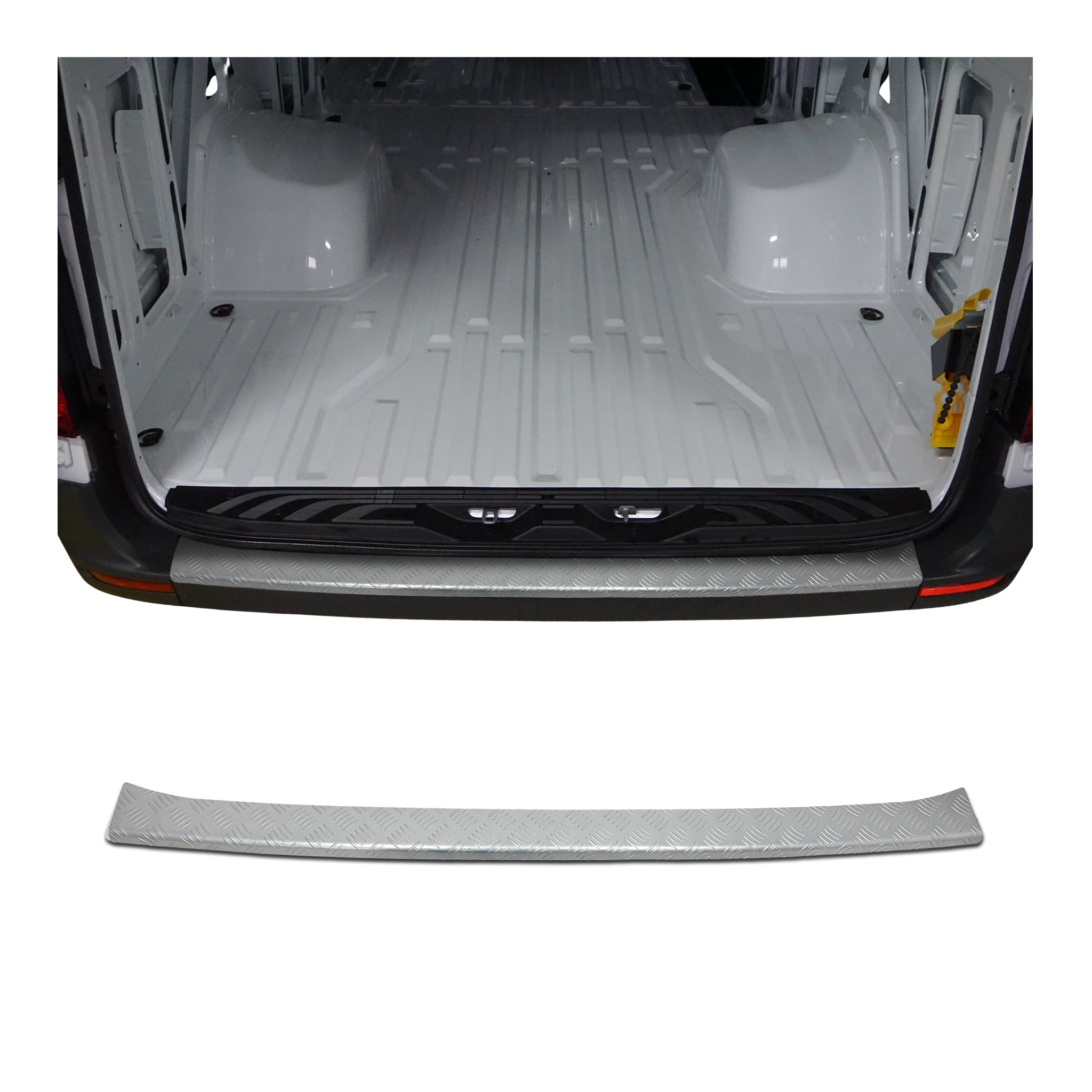 Ladekantenschutz Stoßstange für Mercedes Sprinter W907 2018-2026 Alu Silber