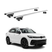 Dachträger Grundtäger für VW Tiguan mk3 2024-2026 90kg Aluminium Silber 2x ABE