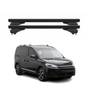 Menabo Dachträger Grundtäger für VW Caddy SB 2020-2026 Aluminium Schwarz 2 tlg