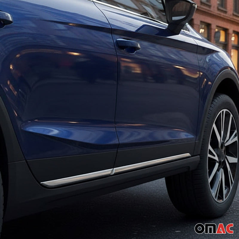Seitentürleiste Türleisten Türschutzleiste für Seat Arona 2017-2025 Edelstahl 4x