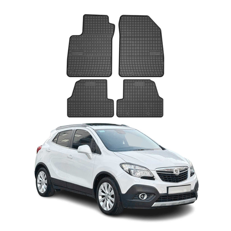 OMAC Gummi Fußmatten für Opel Mokka 2012-2020 Automatten Gummi TPE Schwarz 4tlg
