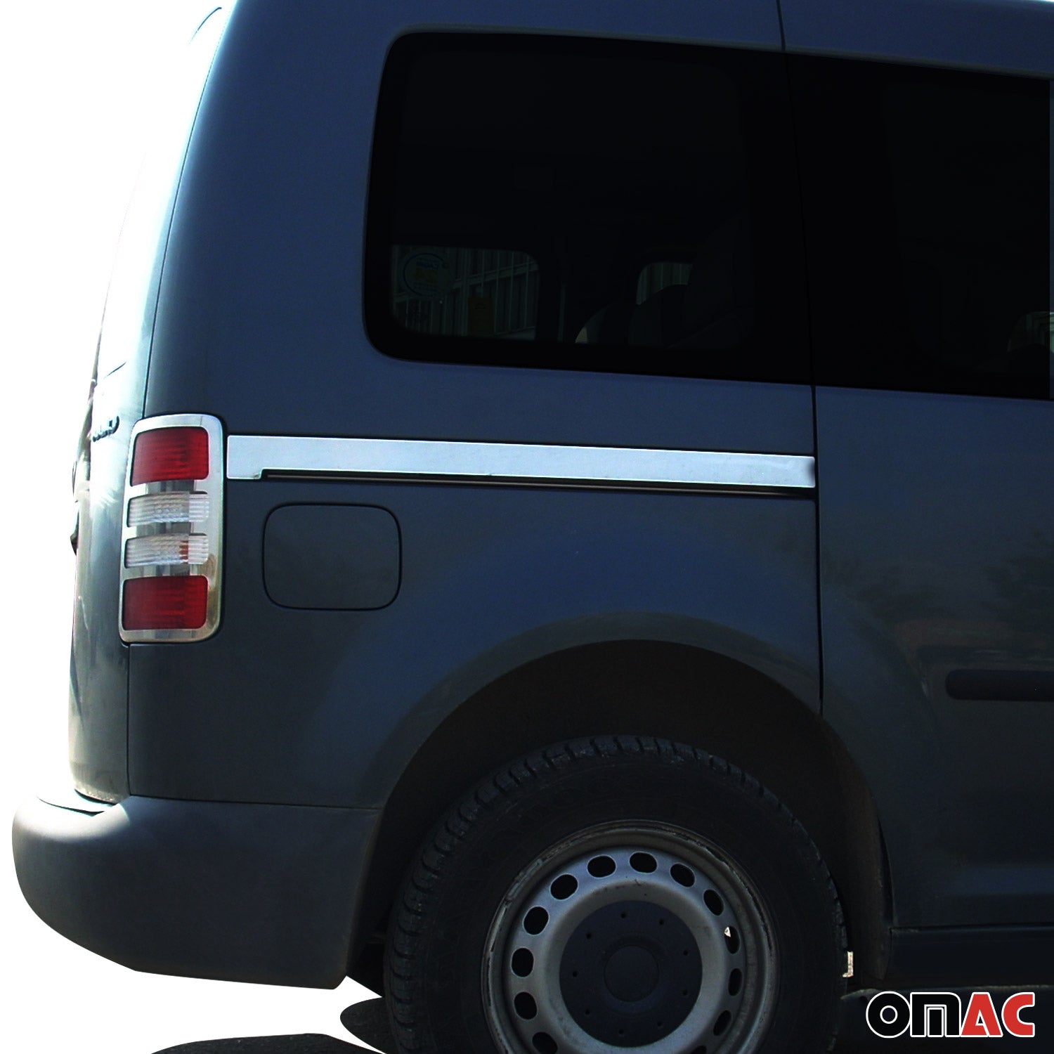 Seitentürleiste Türleisten Türschutzleiste für VW Caddy Maxi 2007-2015 Chrom 2x