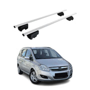Dachträger Grundtäger für Opel Zafira B 2005-2011 75kg Metall Silber 2 tlg