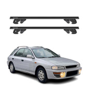 Dachträger Grundtäger für Subaru Impreza I Kombi 1993-2000 Alu TÜV Schwarz 2tlg