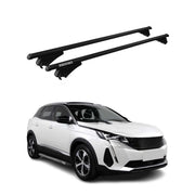 Menabo Dachträger Grundtäger für Peugeot 3008 2020-2023 FL 75kg Alu Schwarz 2x