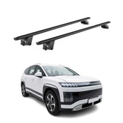 Dachträger Grundtäger für Hyundai Ioniq 9 2025-2026 100kg Alu Schwarz 2 tlg ABE