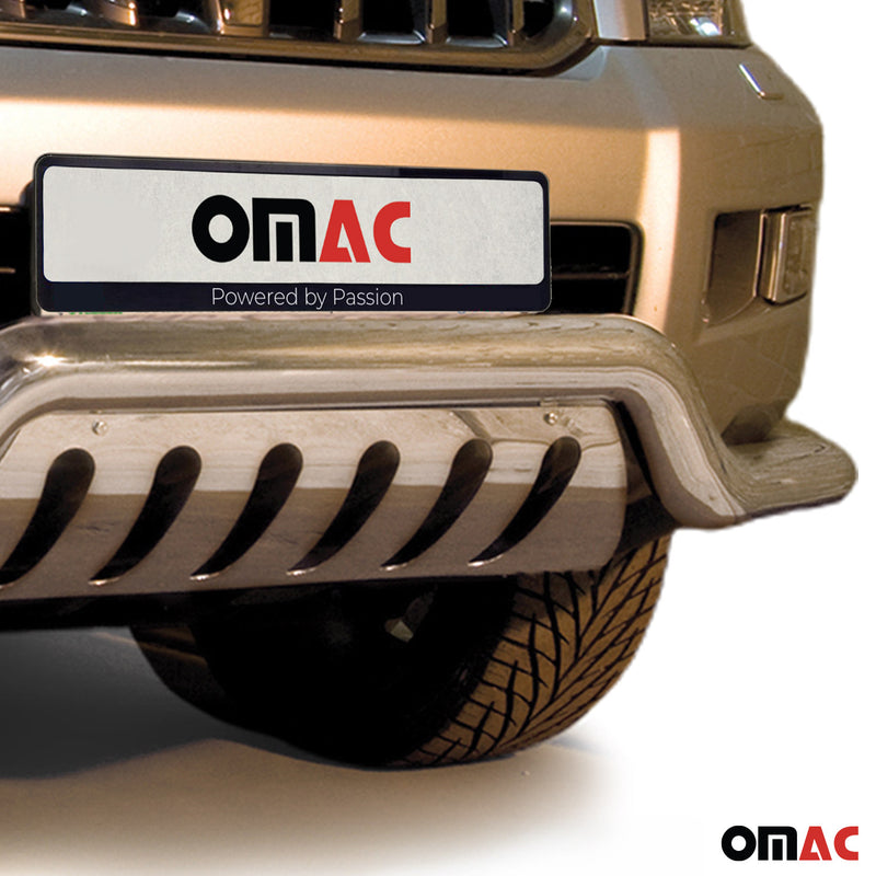 Frontbügelschutz Frontschutzbügel für Toyota Land Cruiser 120 2003-09 ABE Silber