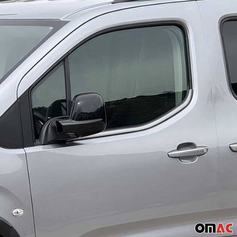 Fensterleisten Zierleisten für Peugeot Rifter 2019-2021 Edelstahl Chrom 2tlg