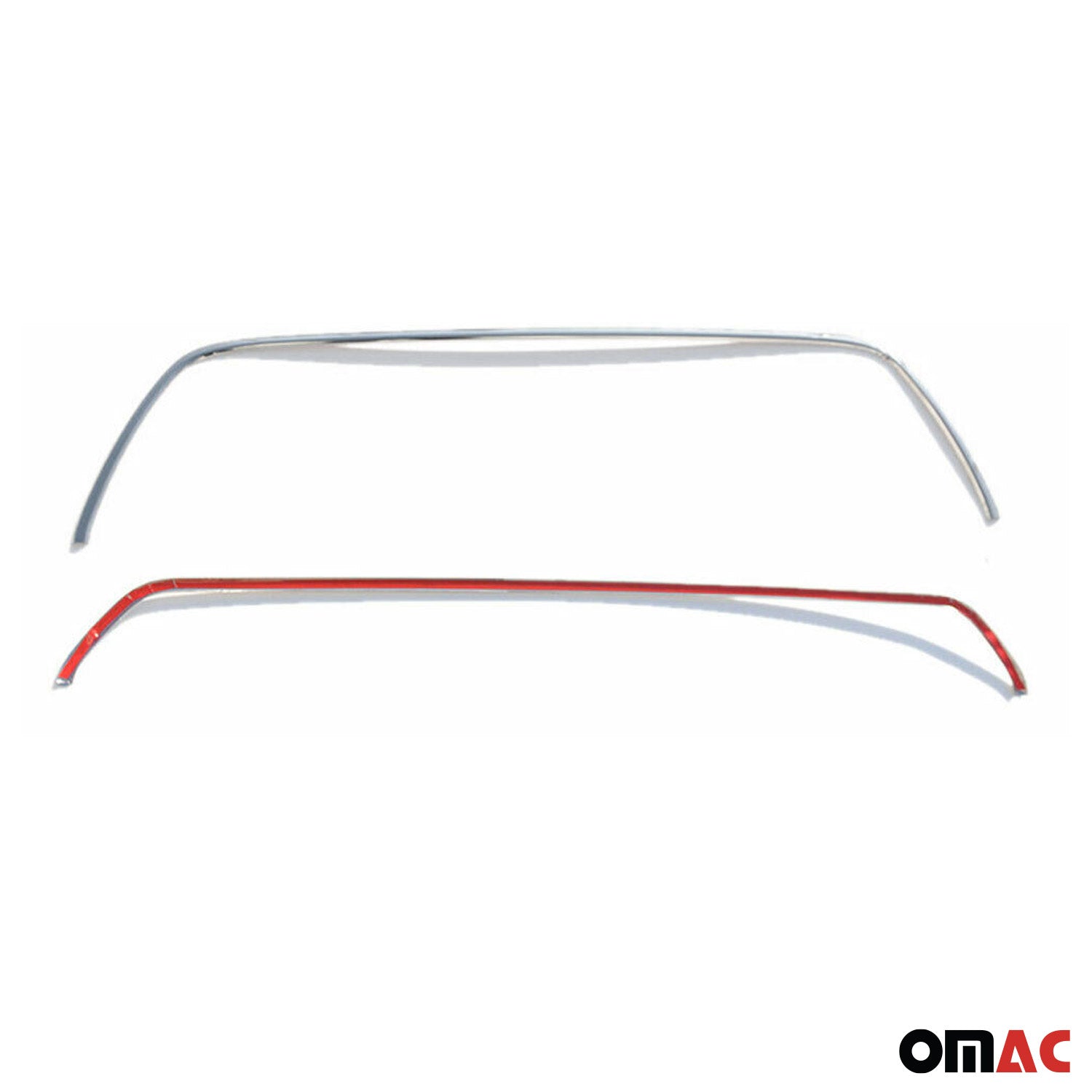 Kühlergrill Leisten Grillleisten für Ford Transit 2014-2024 Edelstahl Silber 2x