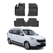 OMAC Gummi Fußmatten für Dacia Lodgy 2012-2024 Premium TPE Automatten Schwarz 3x