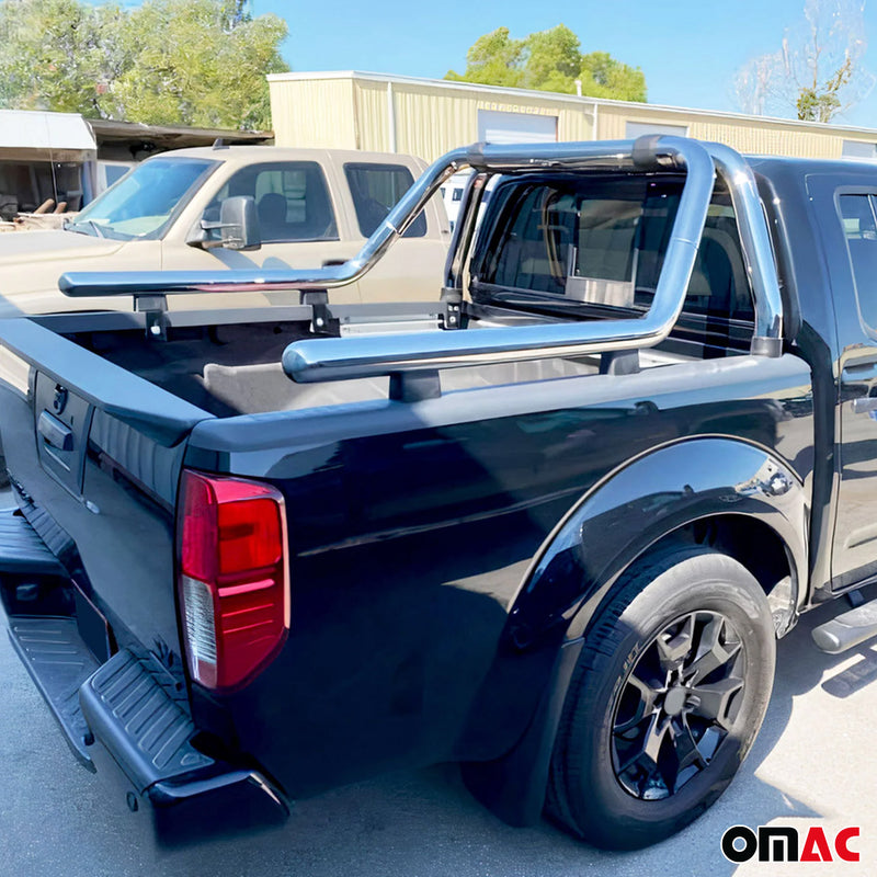 Überrollbügel Rollbar für Toyota Hilux 2015-2025 Gefärbten Stahl Ø60 Silber