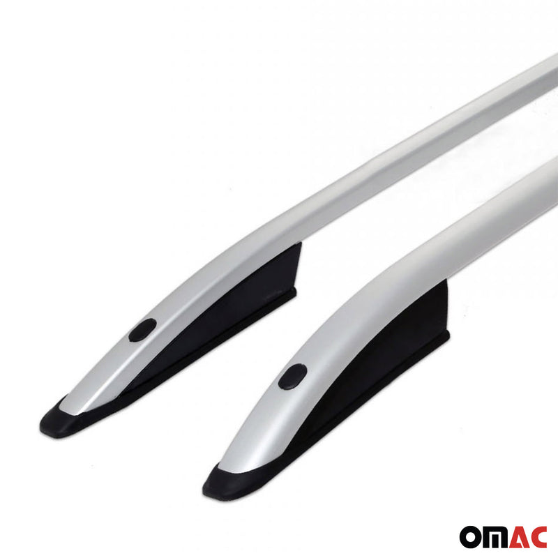 Dachreling Relingträger Alu für Dacia Sandero Stepway 2007-2012 Alu Silber 2x