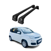 Dachträger Gepäkträger für Fiat Panda 2012-2026 Relingträger Schwarz Alu 2tlg