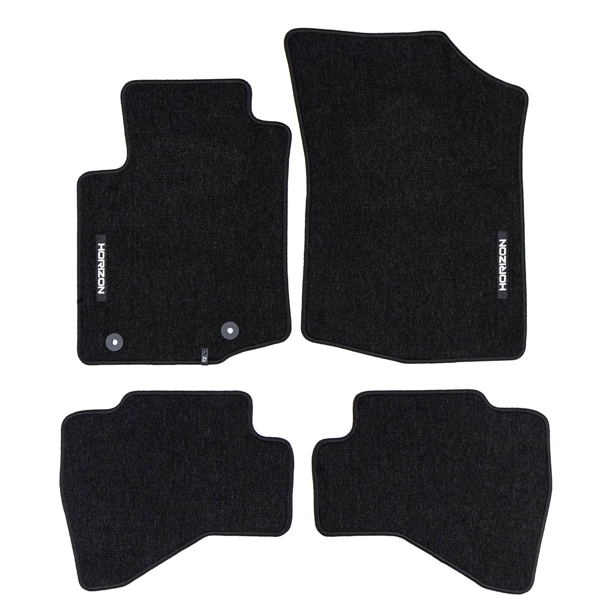 Velours Fußmatten für Toyota Aygo II 2014-22 Autoteppich Automatten Schwarz 4tlg