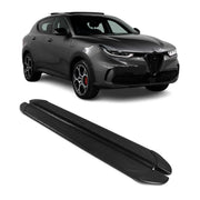 Seitenschweller Trittbretter für Alfa Romeo Tonale 2022-2026 Schwarz 2 tlg