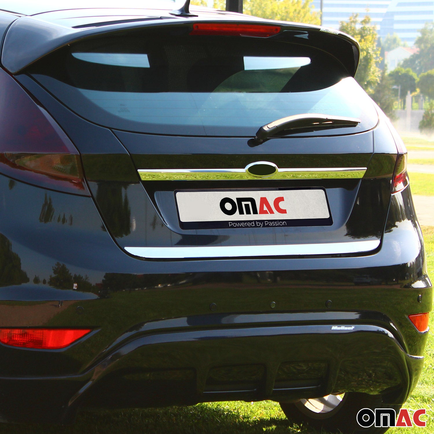 Kofferraumleiste Heckklappe Leiste für Ford Fiesta 2008-2017 Edelstahl Chrom