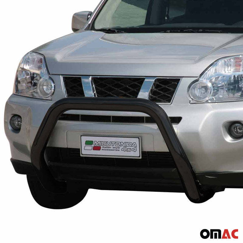 Frontbügel Frontschutzbügel für Nissan X-Trail 2007-2010 ø76mm Stahl Schwarz