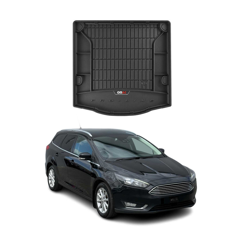 OMAC Gummi Kofferraumwanne für Ford Focus Turnier 2010-2018 TPE Laderaumwanne