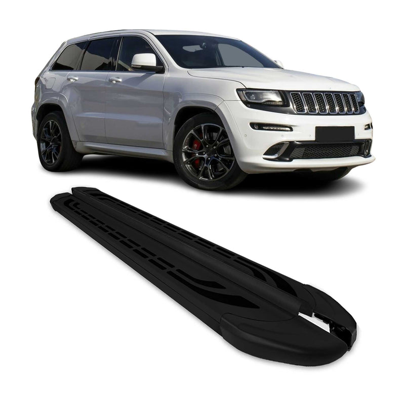 Trittbretter Seitenschweller für Jeep Grand Cherokee 2011-2021 Schwarz Aluminium