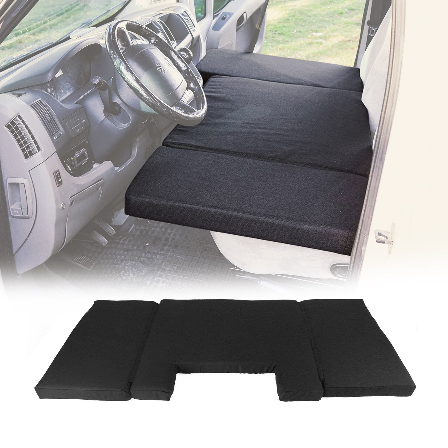 Camper Bett Fahrerhausbett Matratze für Mercedes Vito W447 2014-2026 Schwarz