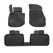 Fußmatten Gummimatten No.77 Antirutsch für BMW iX1 2022-2026 TPE Schwarz 3 tlg