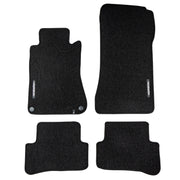 Velours Fußmatten für Mercedes-Benz C-Klasse W203 S203 2000-2007 Schwarz 4 tlg