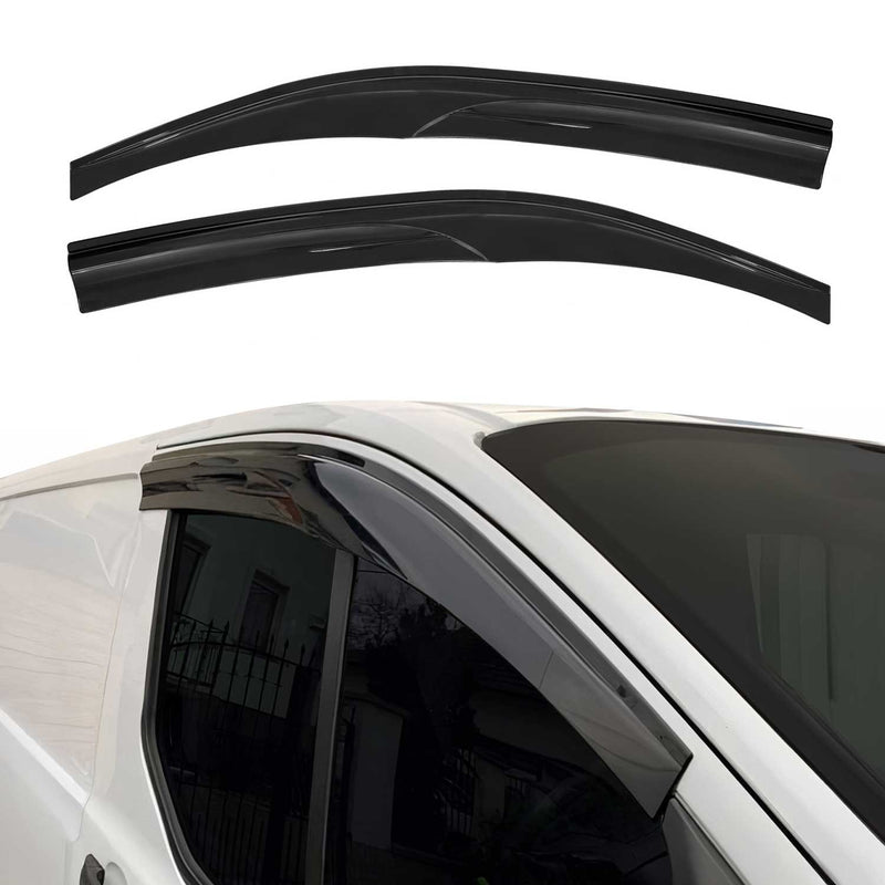 2x Windabweiser Regenabweiser für Peugeot Expert Traveller 3 2017-2025 Dunkel