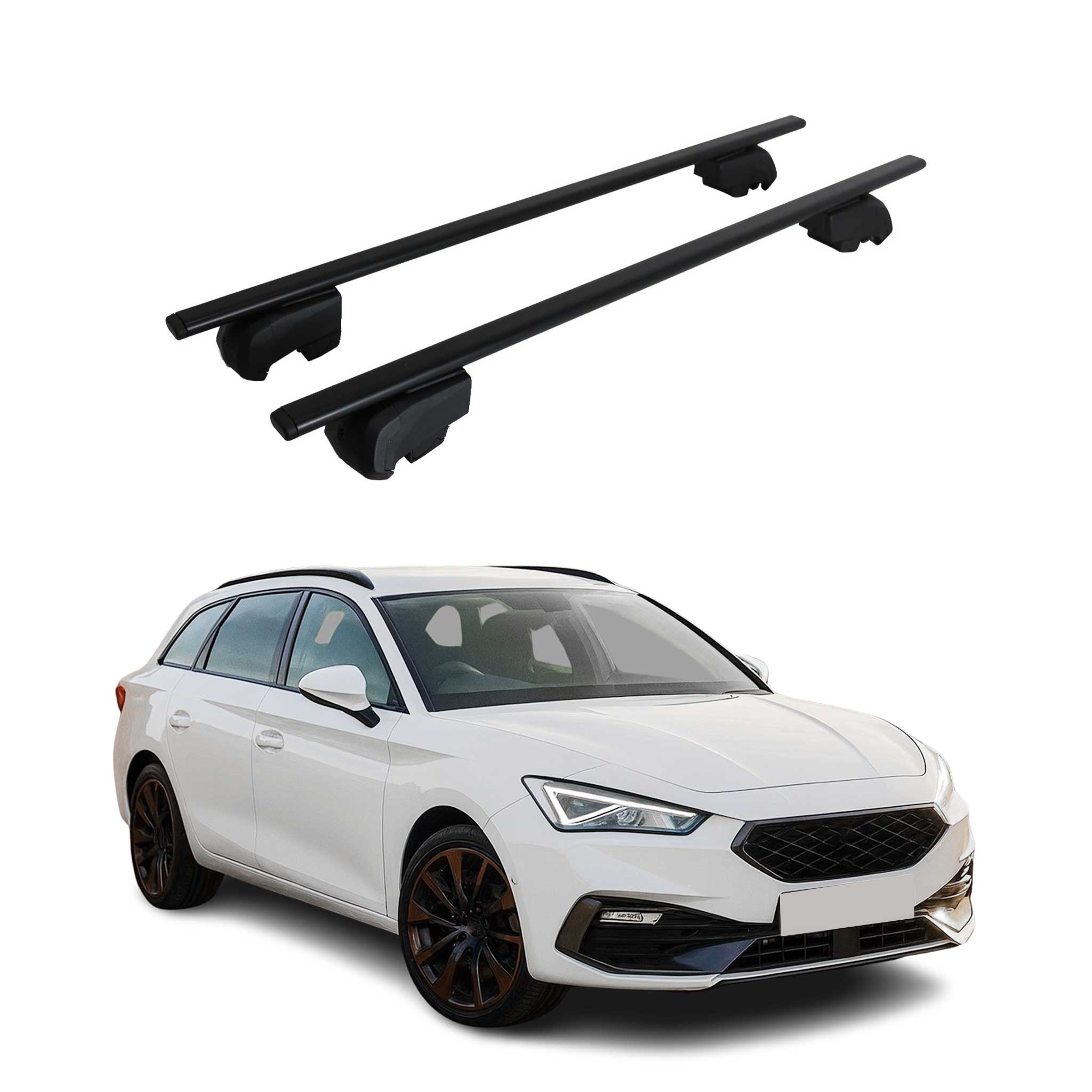 Dachträger Grundtäger für Cupra Leon Sportstourer 2020-2026 75kg Metall Schwarz