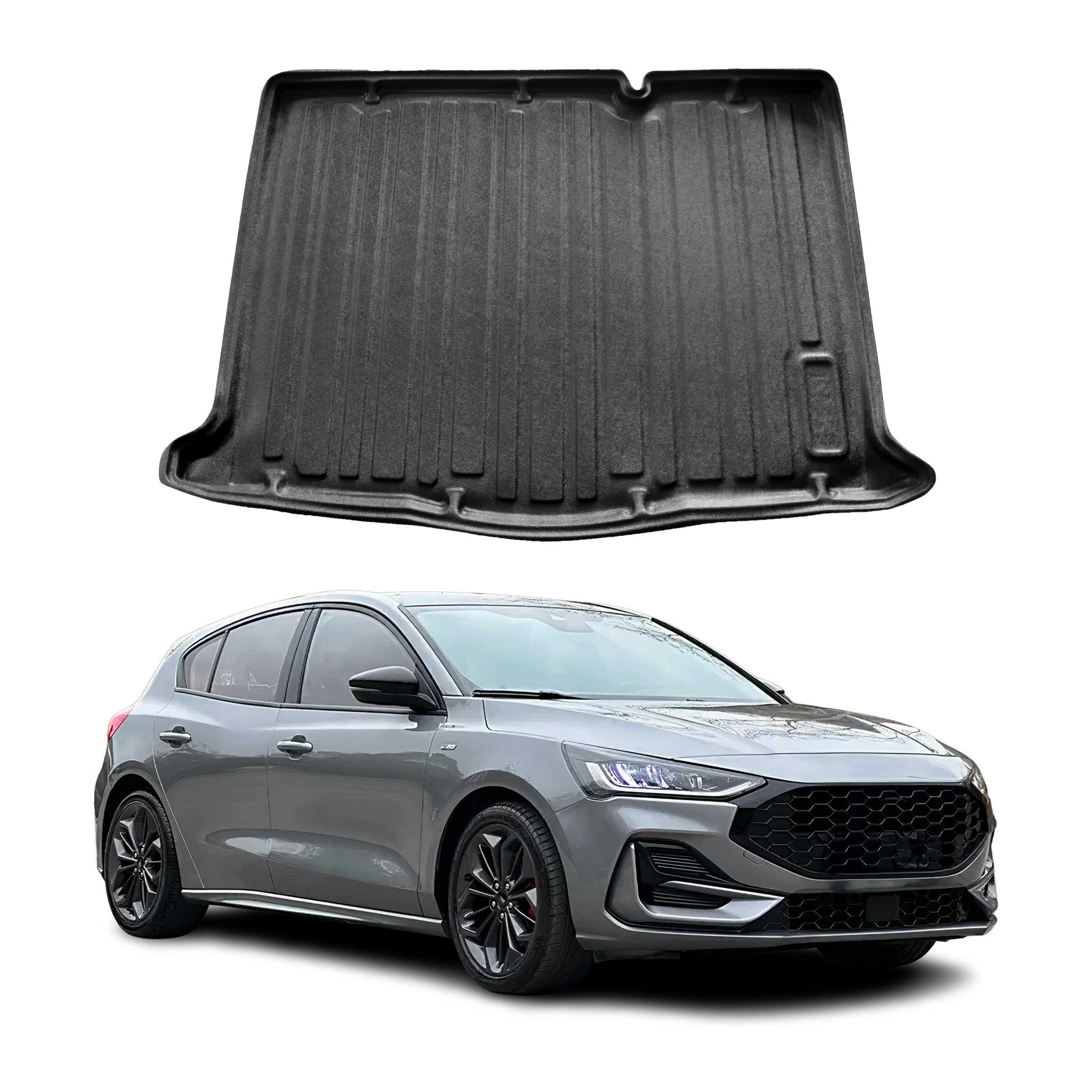 Kofferraumwanne Laderaumwanne für Ford Focus mk4 2019-2025 Fünftürer Gummi TPE