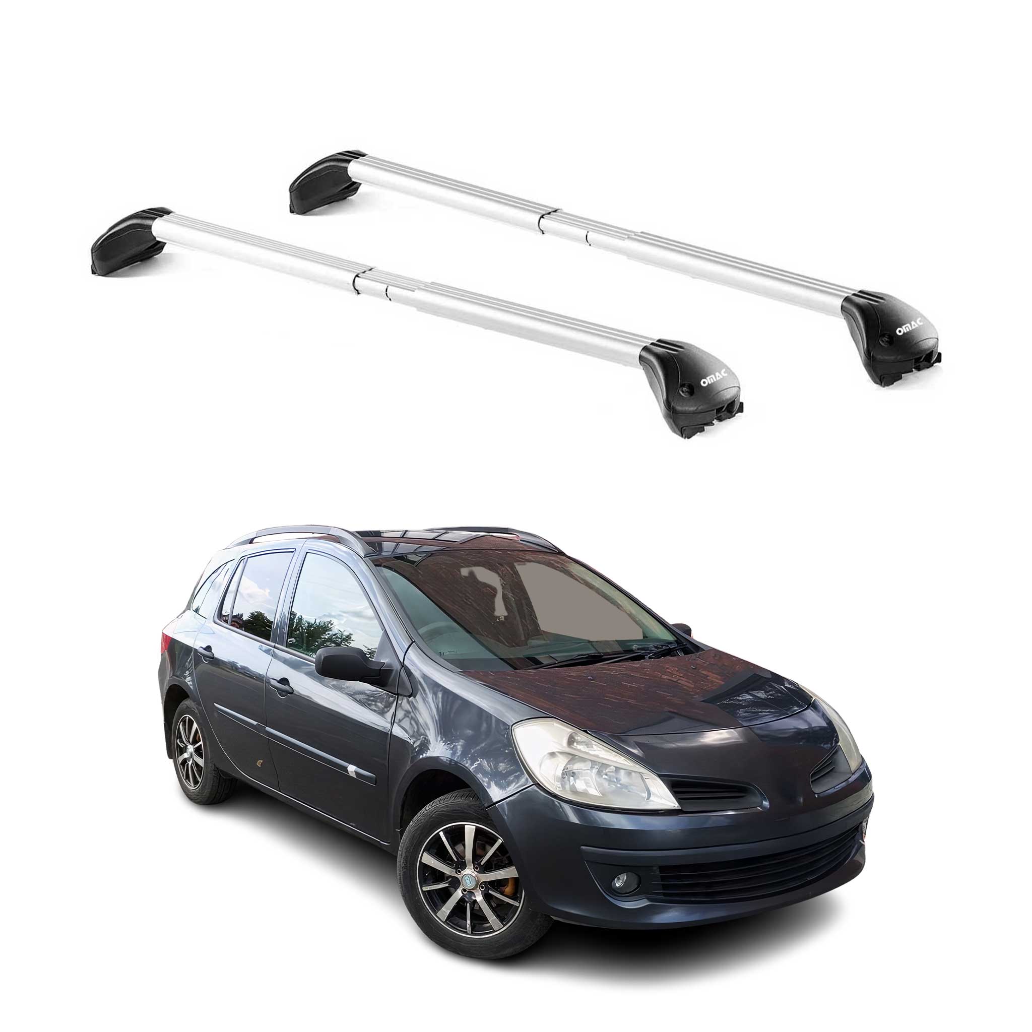 Dachträger für Renault Clio III IV Kombi 2005-2020 5 tür 100kg Alu Silber 2x ABE