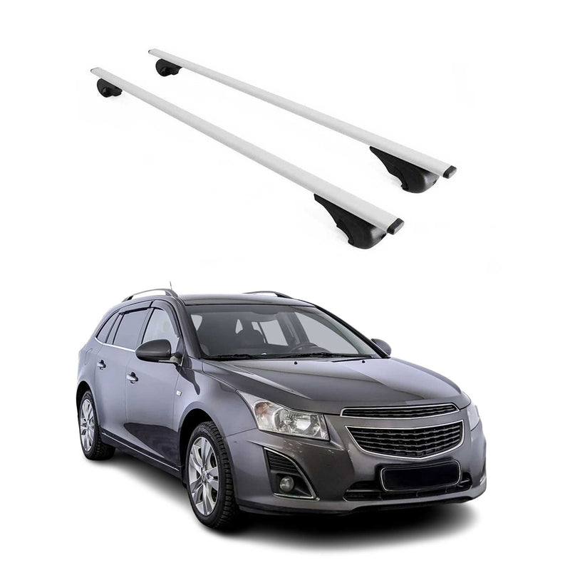 Dachträger Grundtäger für Chevrolet Cruze Kombi 2008-2016 75kg Metall Silber 2x