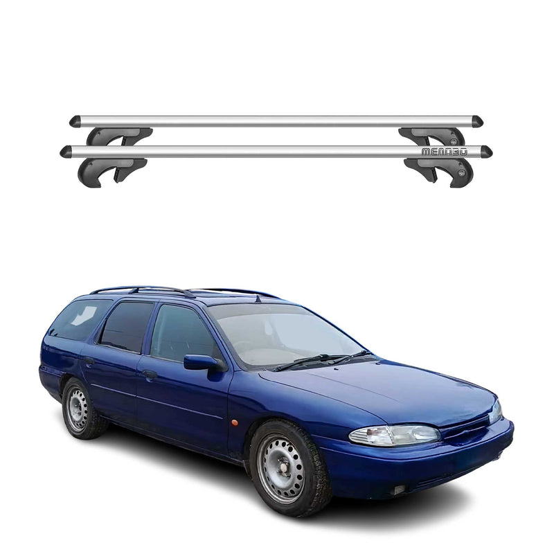 Menabo Dachträger Grundtäger für Ford Mondeo Kombi 1993-2000 90kg Alu Silber 2x