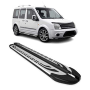 Trittbretter Seitenschweller für Ford Transit Connect I 2003-2013 L2 Schwarz Alu