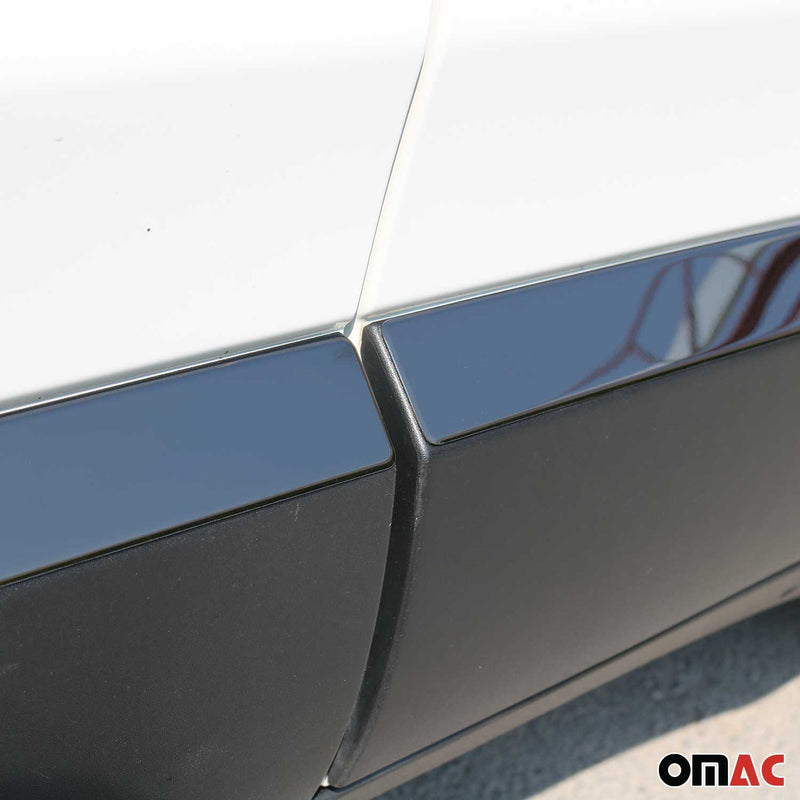 Seitentürleiste Türschutzleiste für Jeep Renegade 2015-2024 Chrom Dunkel 4x