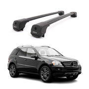 Dachträger Grundträger für Mercedes M Klasse W164 2006-2011 Aluminium Schwarz 2x